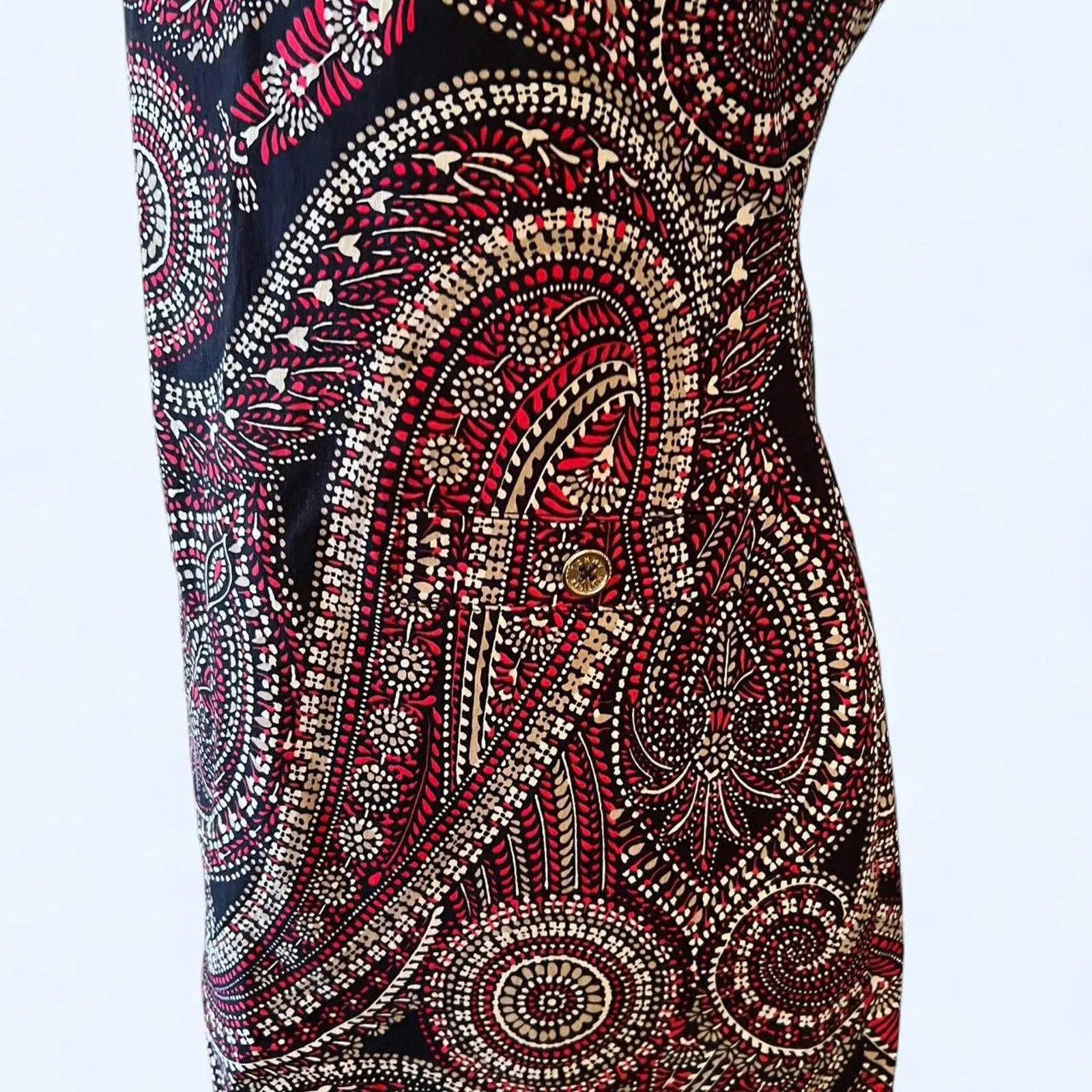 Tommy Hilfiger Vintage paisley print dress 70’s classic Size 10 - Image 3