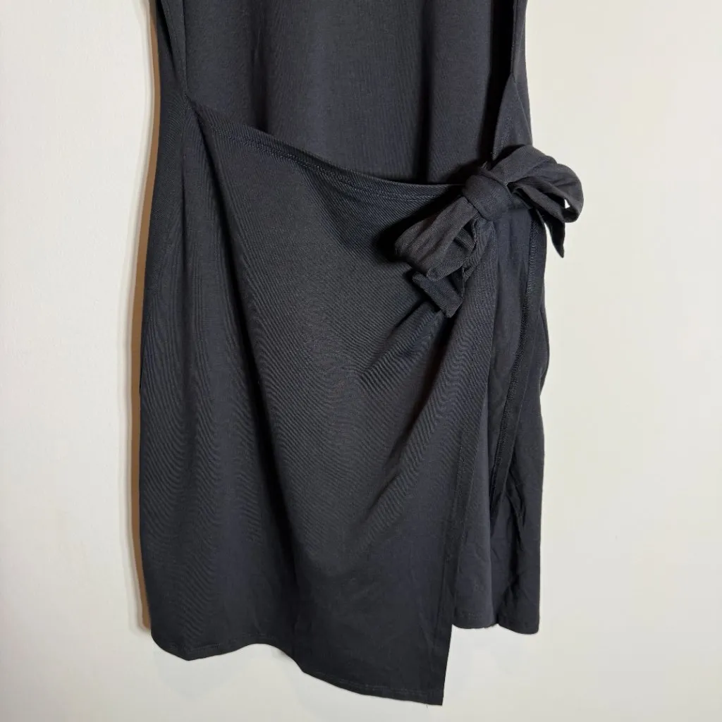 Beyond Yoga Meet Up Wrap Mini Dress Women's XS Black Active Athletic Preppy NWOT - Image 10