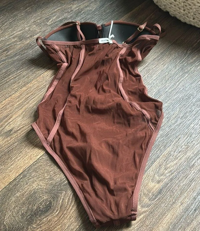 Matinee Brown Body Suit - Image 4