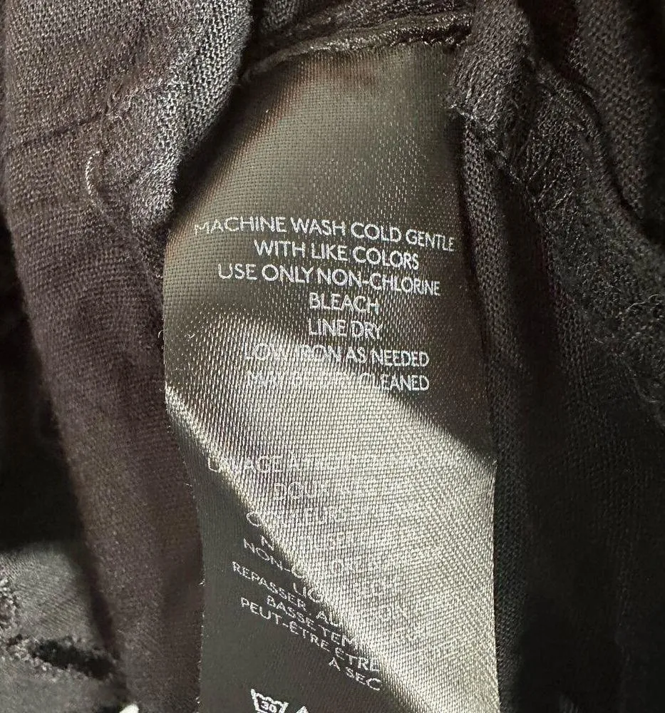 Free People Perfect Storm Midi Dress Size XS Black Eyelet Puff Sleeves - Image 10