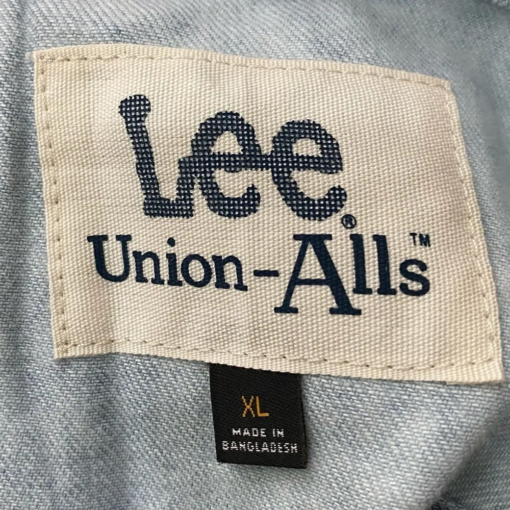 LEE Union-Alls Women’s Acid Wash Denim Short Overall Romper Size XL - Image 10