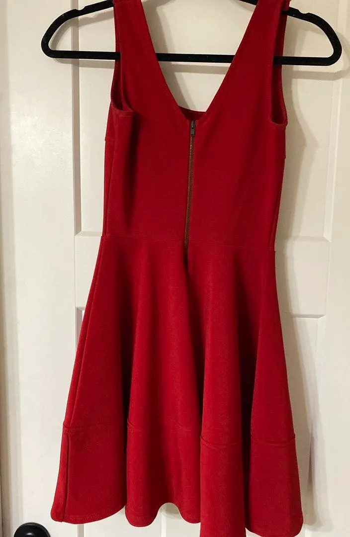 Lulus Home Before Daylight Red Dress - Image 2