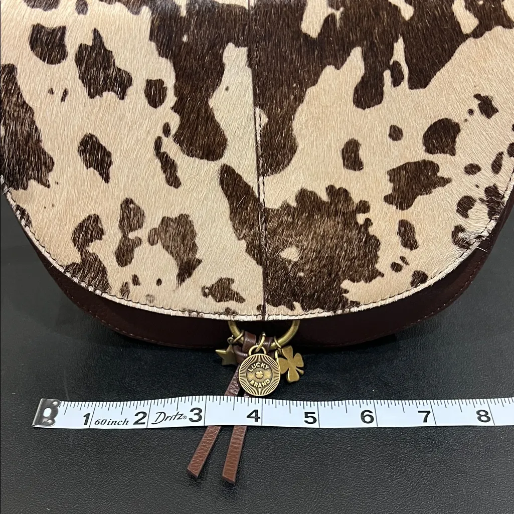 Lucky Brand | Genuine Leather & Calf Hair Crossbody in “Dark Cappuccino” - Image 14
