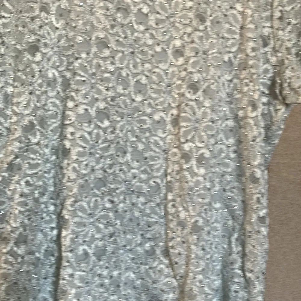 Brittney black Silver White Short Sleeve Blouse 3x - Image 9