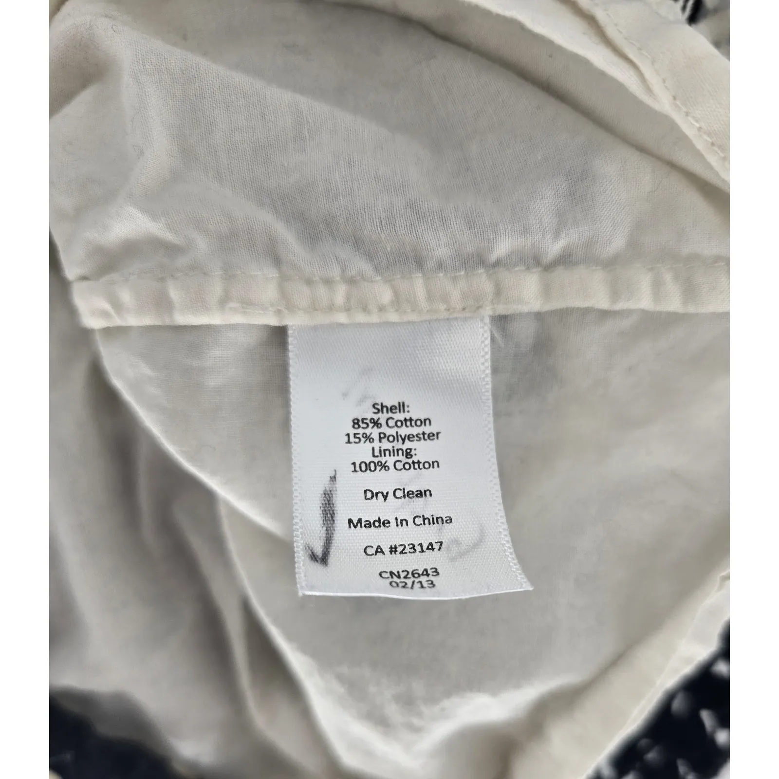 Talbots Open Knit Crochet‎ Top Womens Large Black Ivory Stripe Lined Bodice - Image 4