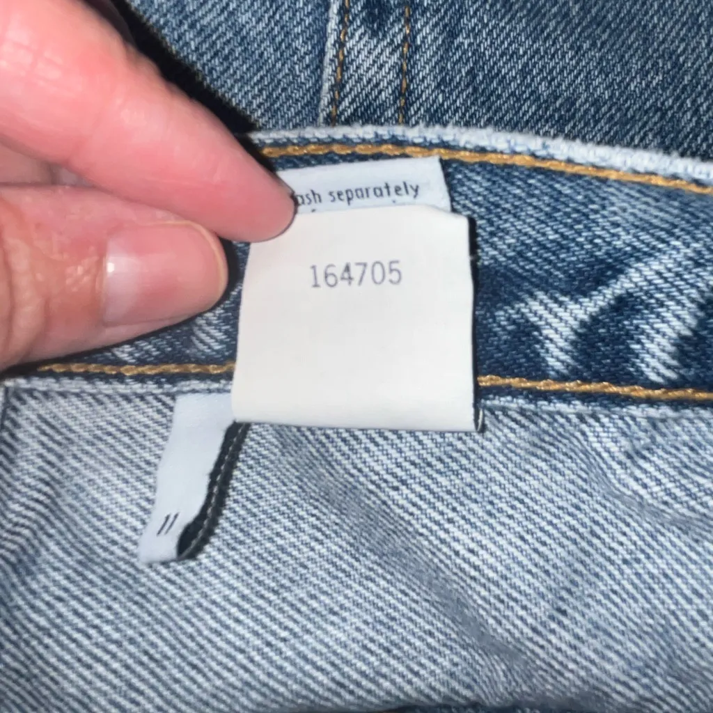 Calvin Klein Double Stone Wash Basic Short Shorts Blue Size undefined - Image 9