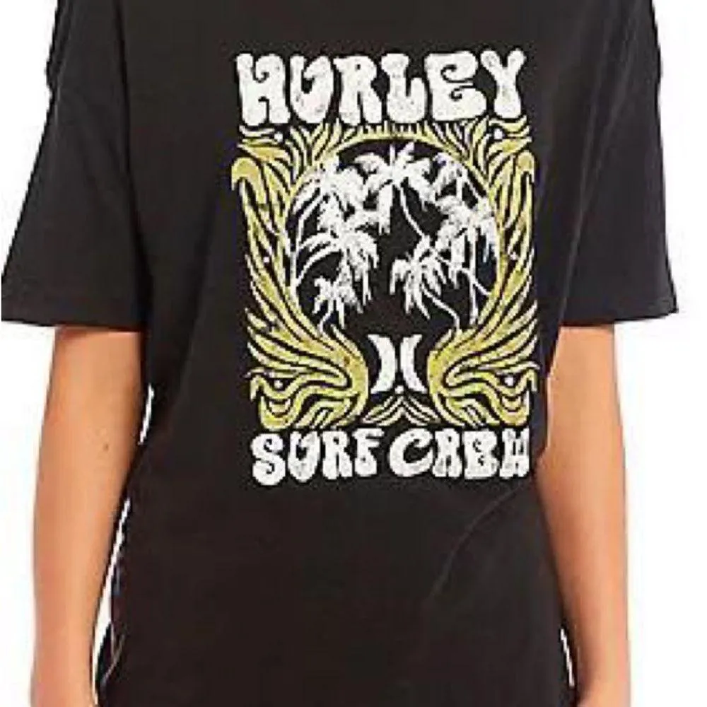 Hurley Women's Zak Oversized Tee T-shirt size x small - Image 2