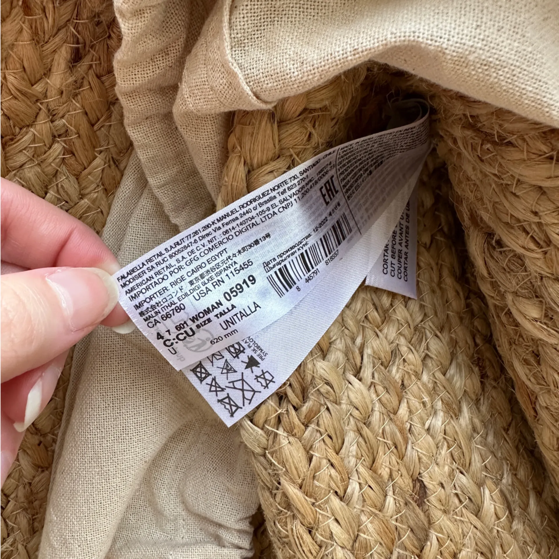 Mango Jute Basket Bag, Large Beach Tote, Drawstring Vacation Leather Handle Bag - Image 13