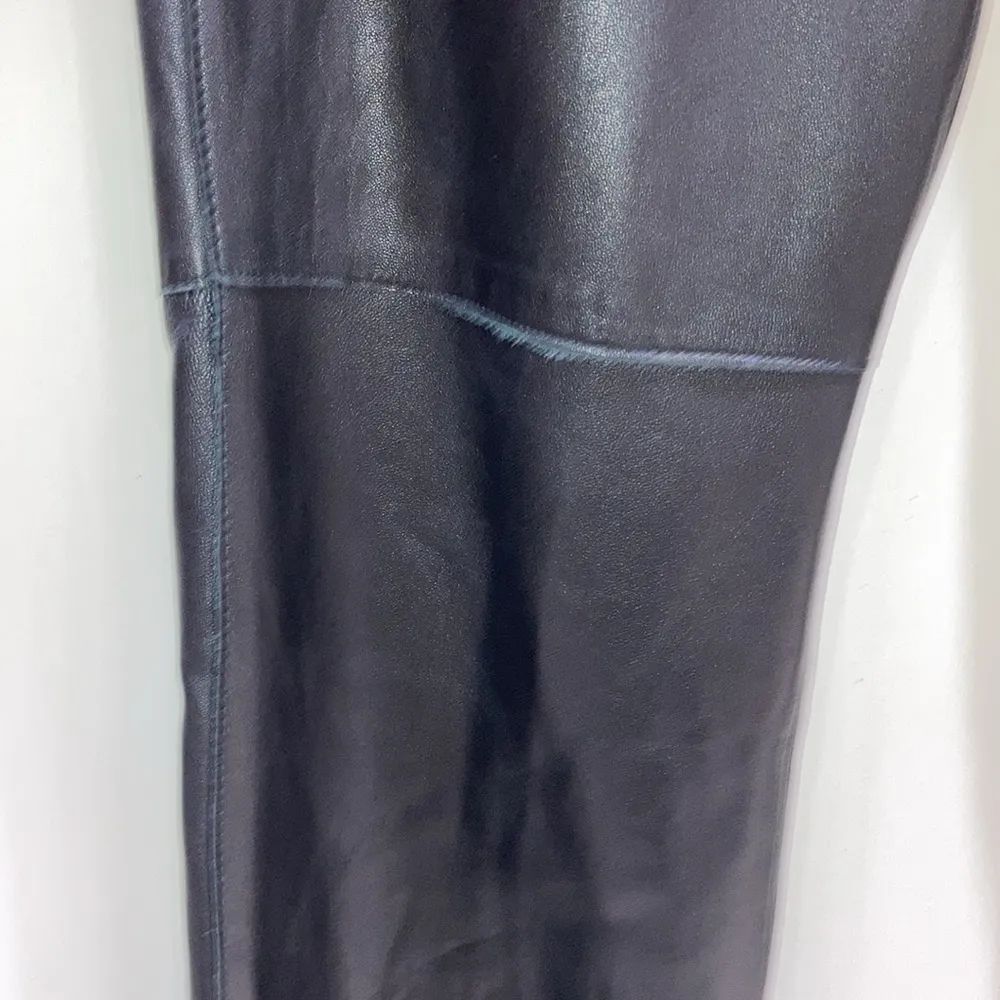 Vintage Hugo Buscati women’s size 12 black leather pants - Image 3