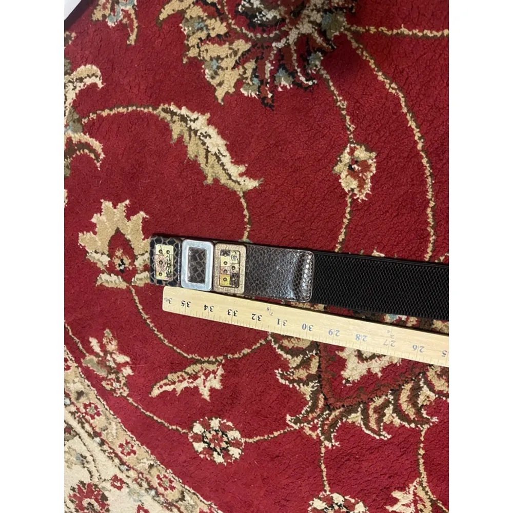 Vintage Chicos Genuine Metal Slides Western Belt Size Medium - Image 3