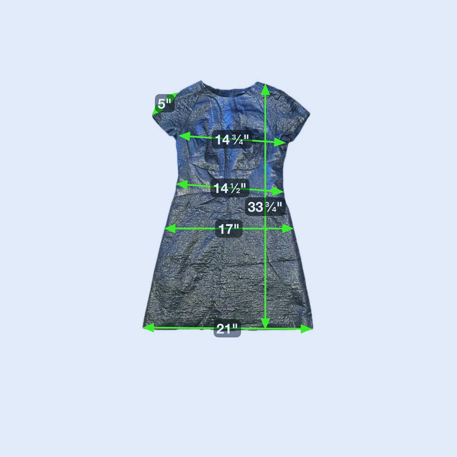 Tibi Old Money Metallic Sheath Dress Size 2 Black Evening Cocktail Event Minimal - Image 9