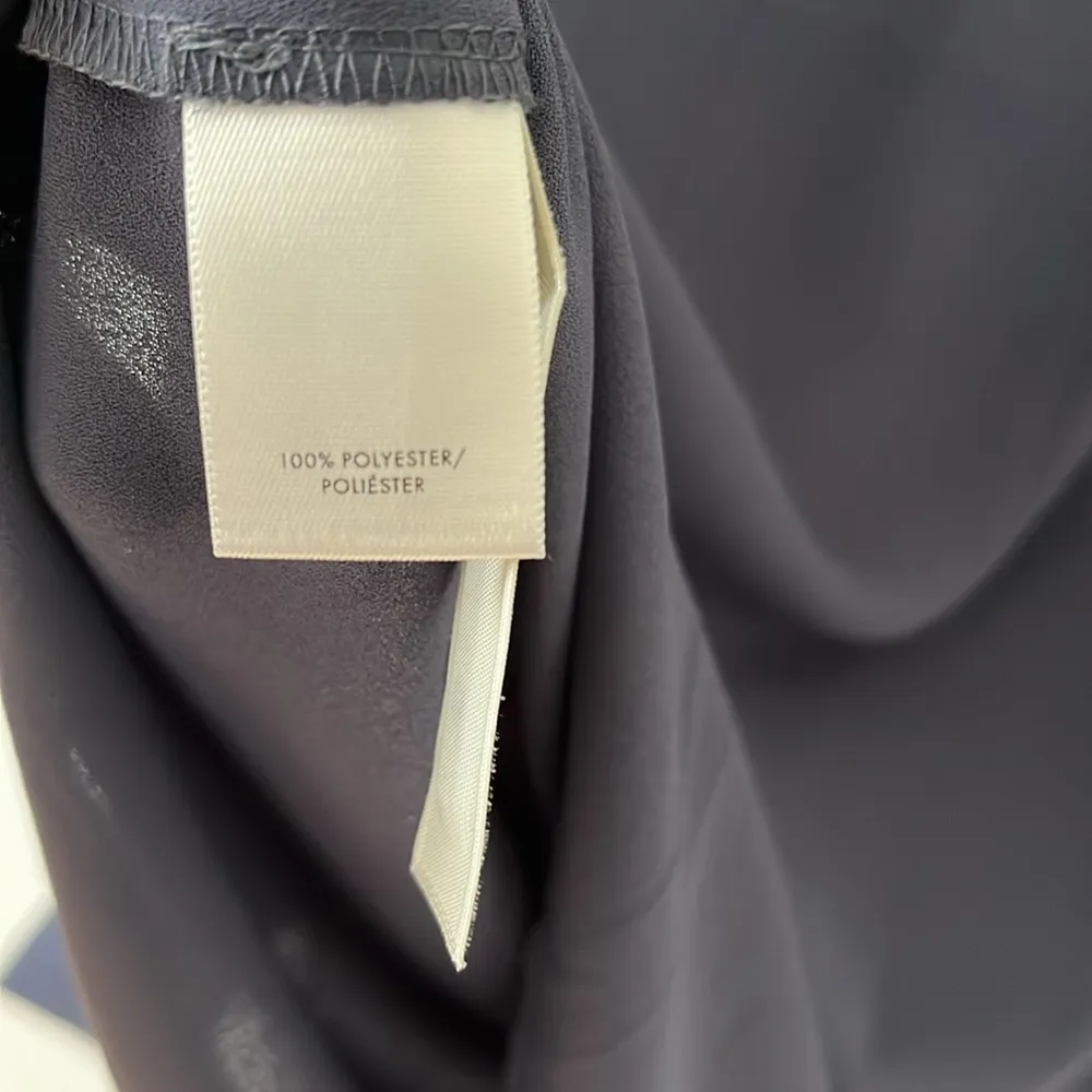 Dark grey/blue Ann Taylor blouse - Image 4