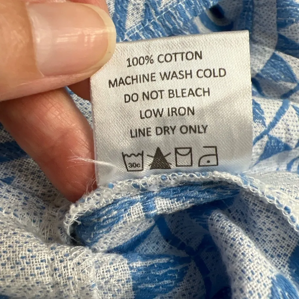 Mudpie Geometric Print Tiered Babydoll Shift Dress With‎ Flare Sleeves - Image 9