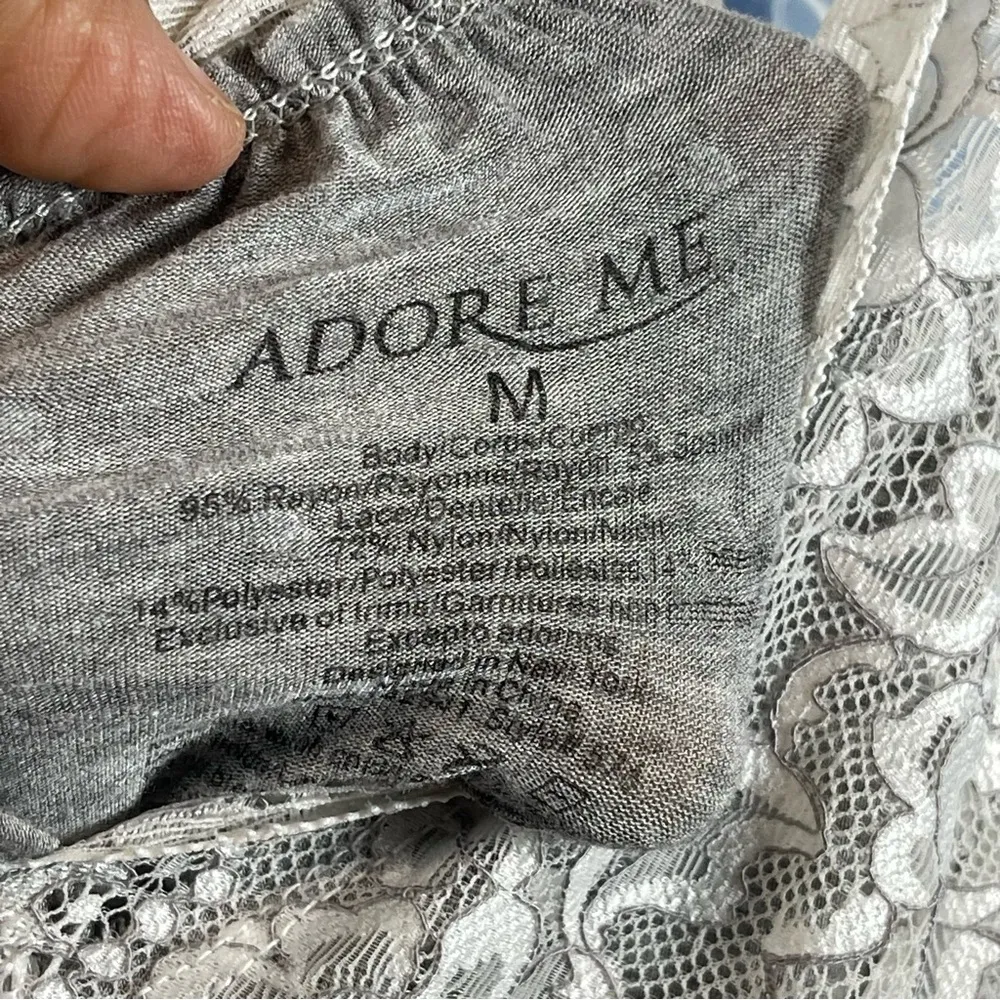 Adore me Rema Lace Polka Dot sleep dress SZ M - Image 7