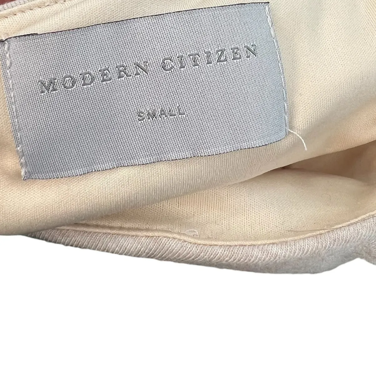 Modern Citizen Kiki Ruched‎ Side-Slit Midi Skirt Oatmeal Cream Size Small - Image 10