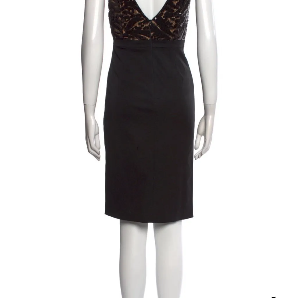 ML Monique Lhuillier sequin embellished formal dress sleeveless bateau size 0 - Image 10
