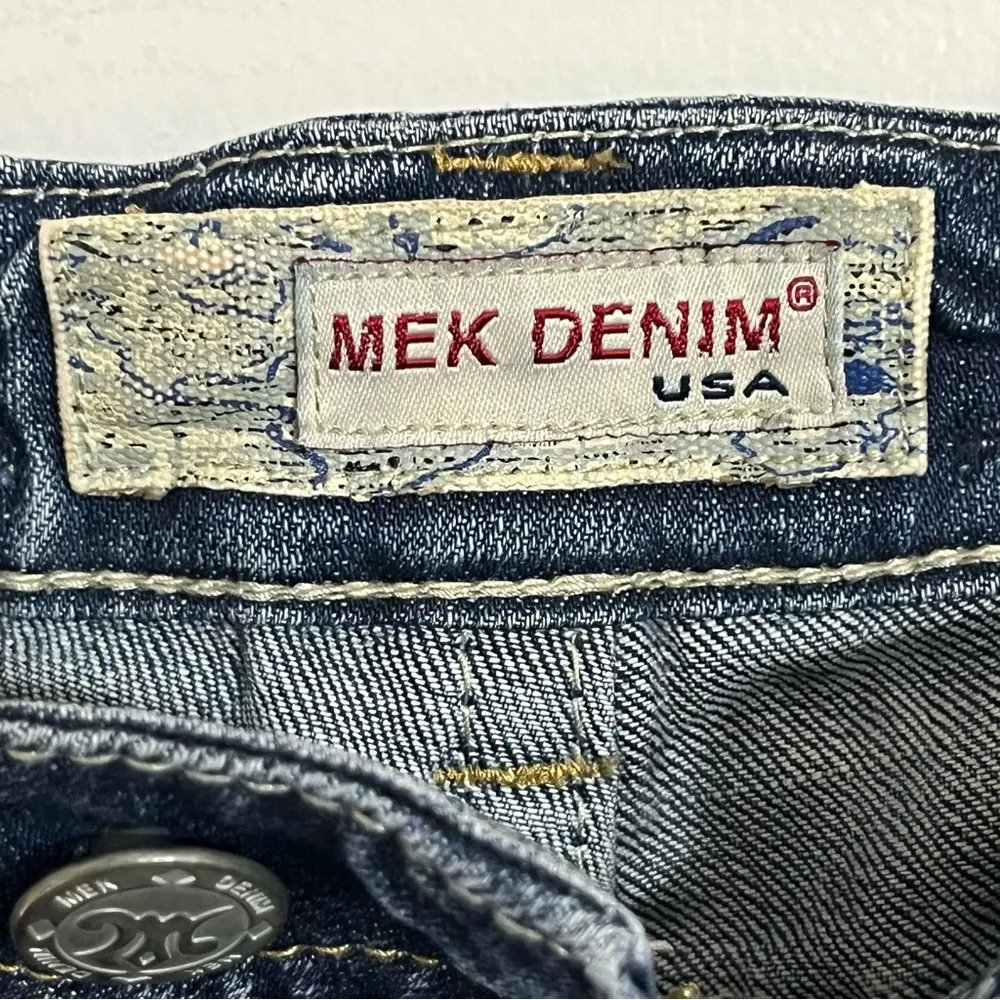 Women’s Mek Denim Kingston Bootcut Western Embroidered Jeans Denim Size‎ 25 X 32 Blue - Image 4
