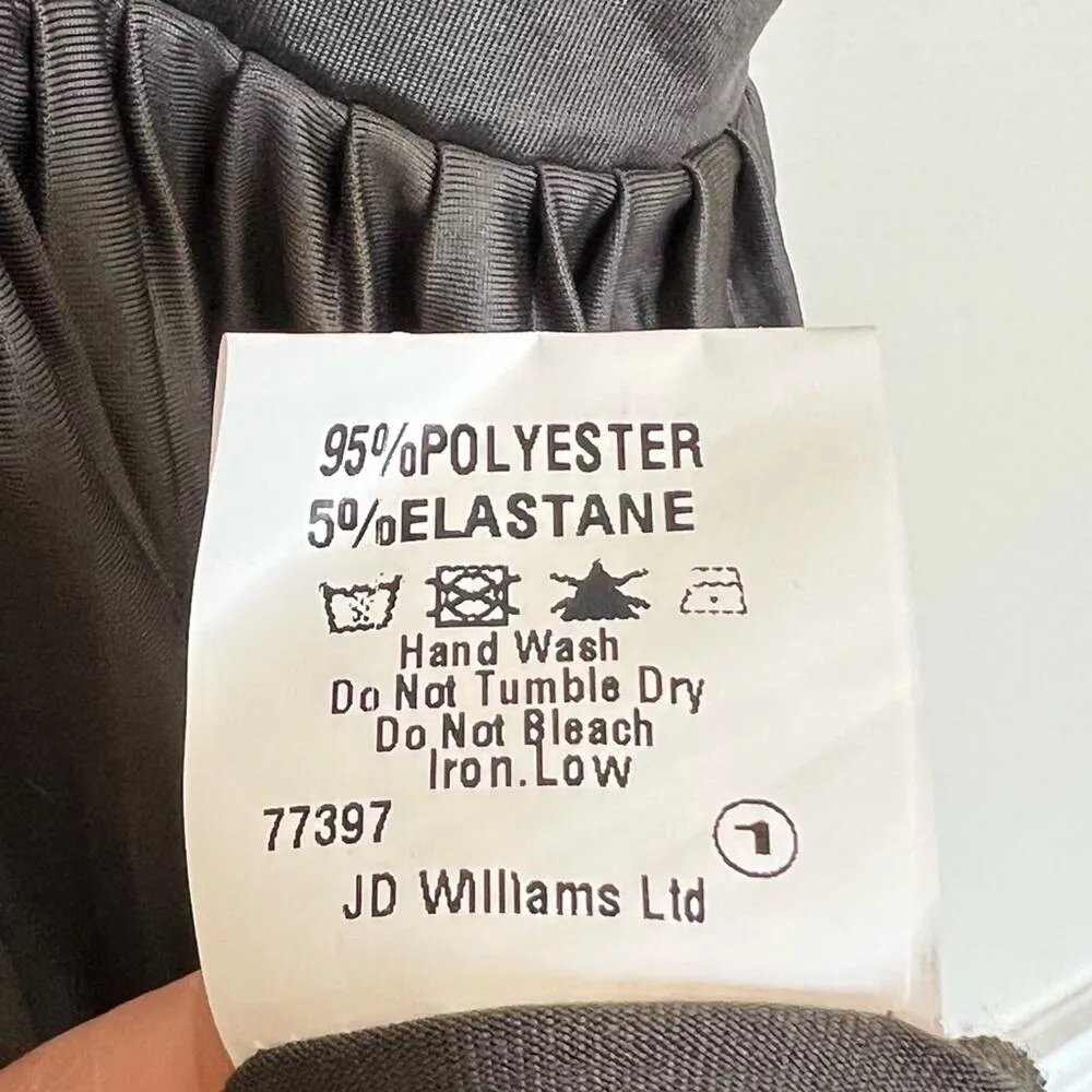 Armani Exchange AX Paris curve dress 14 pleated V neck stretch sleeveless midi - Image 10