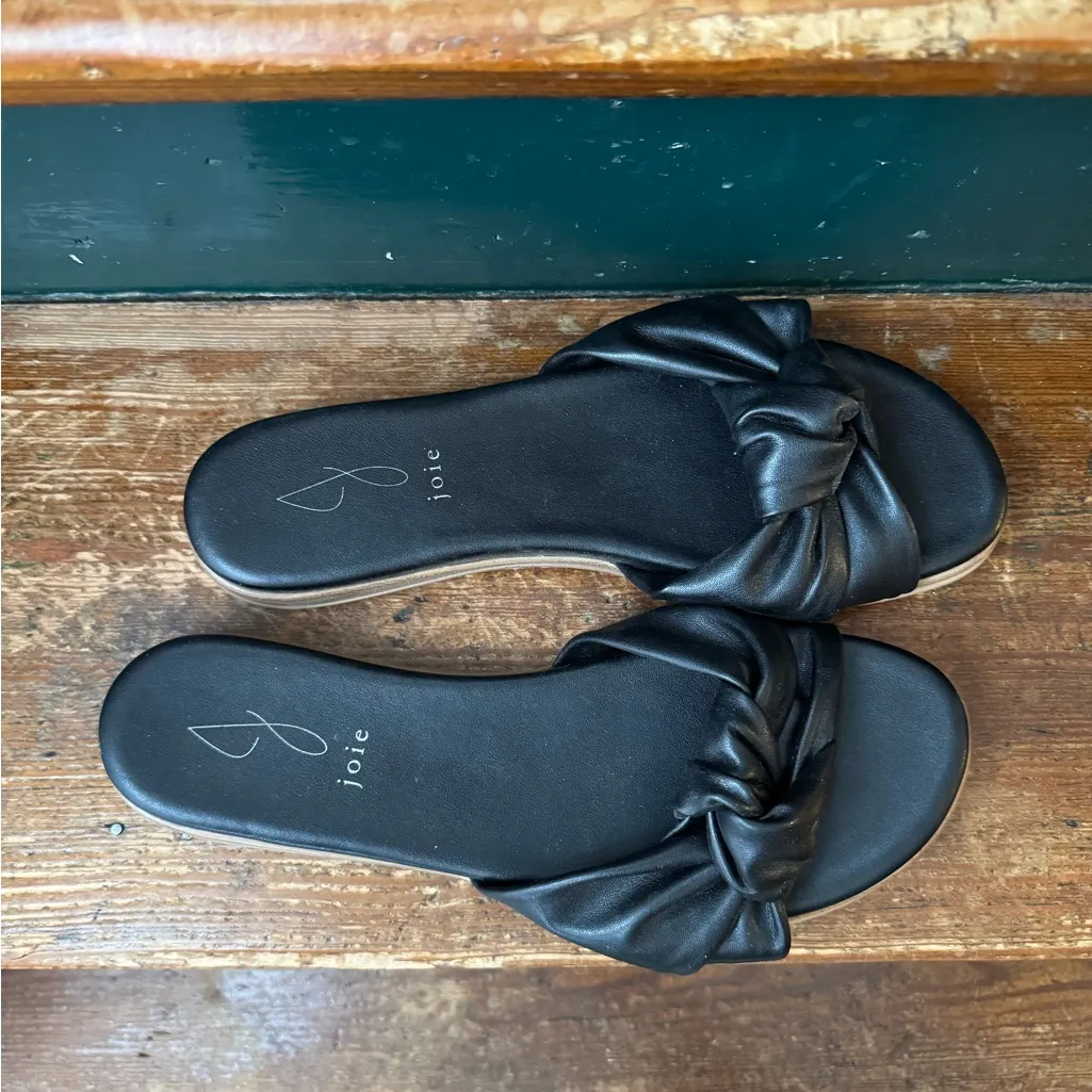 Joie Black Knotted Slide Sandals 9.5 - Image 6