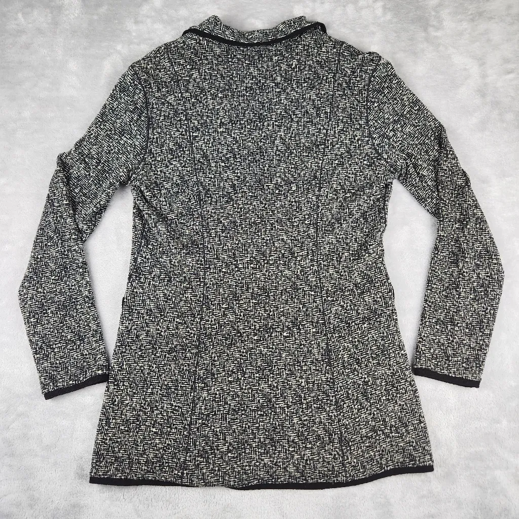 Eva Varro Womens Blazer Long Sleeve Gray Size M Medium - Image 8