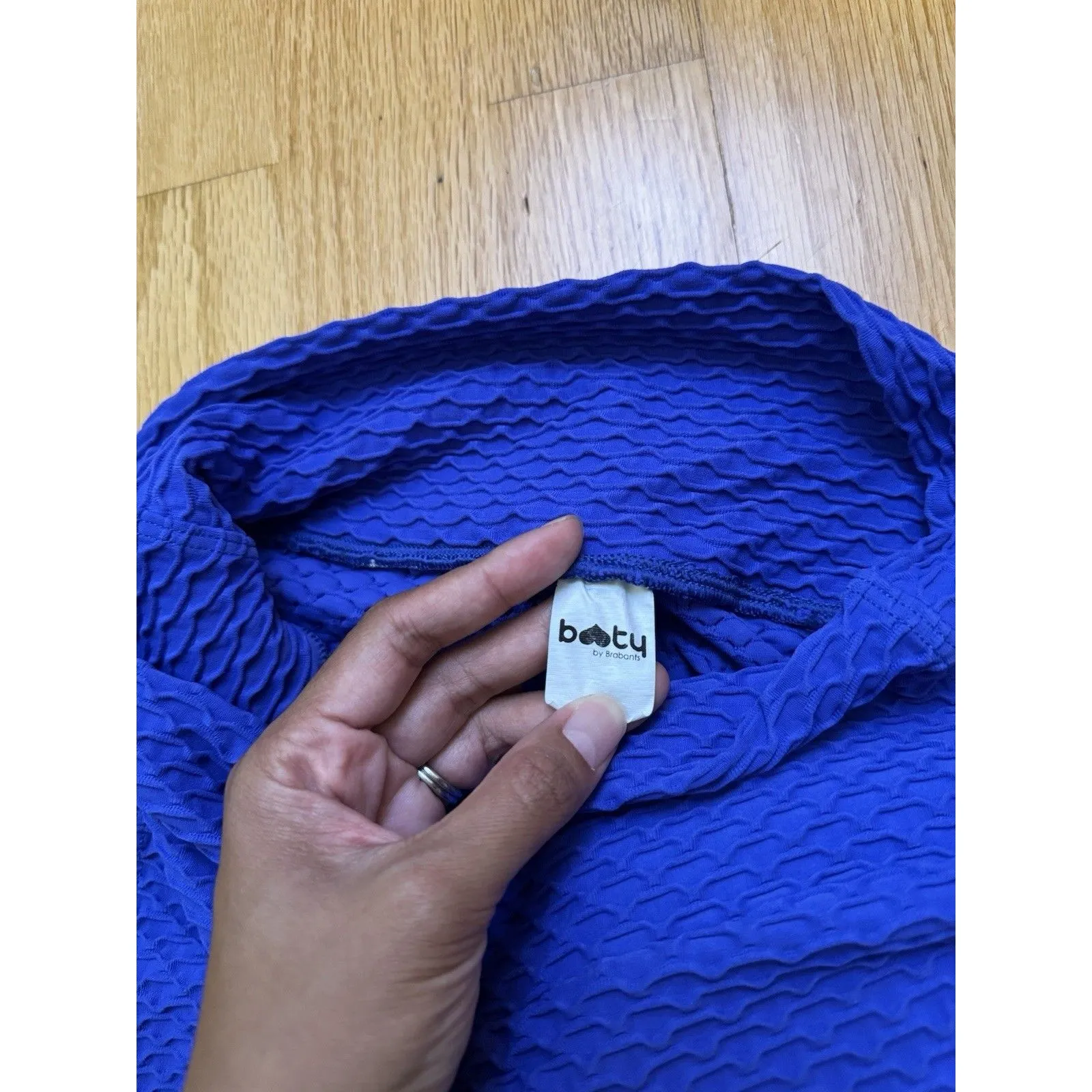 Booty By Brabants Croco Skin Seamless Shorts Cobalt Blue 5.5” One Size - Image 5