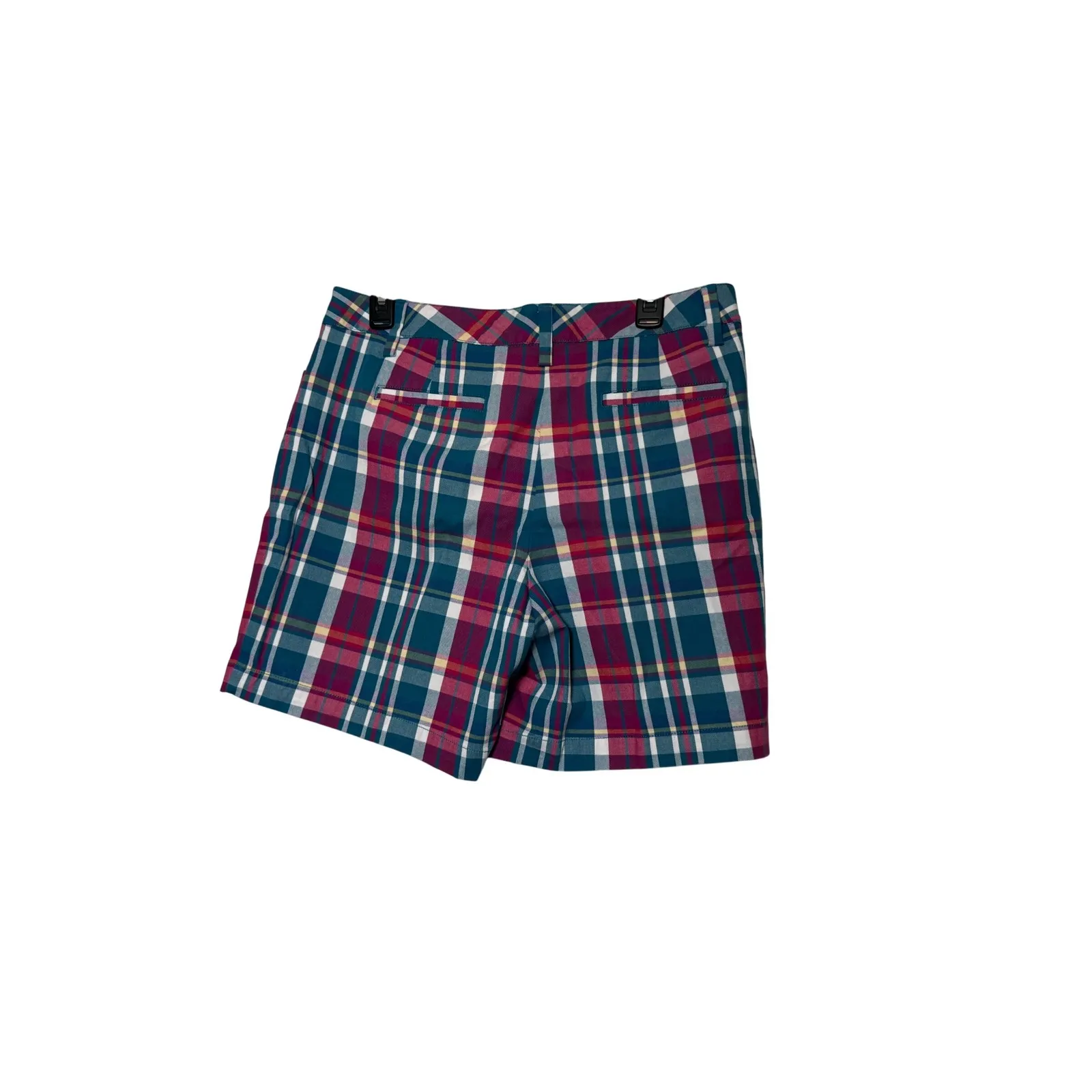 Lands' End Plaid Shorts Womens Size 10 Mid Rise‎ Casual Colorful - Image 3