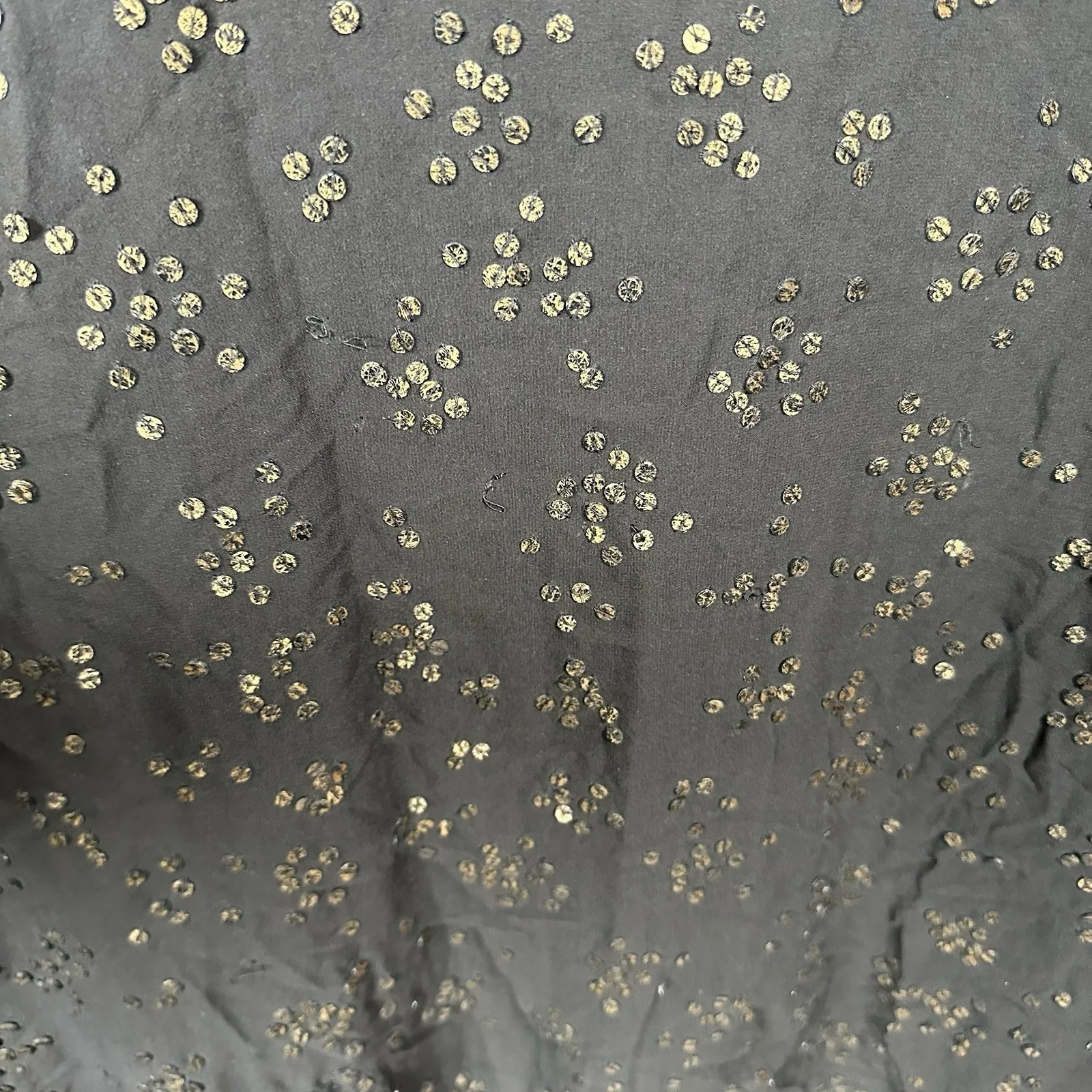 Eileen Fisher Silk Sequin Beaded Tank Midi Dress Black Womens XL Layered Holiday - Image 4