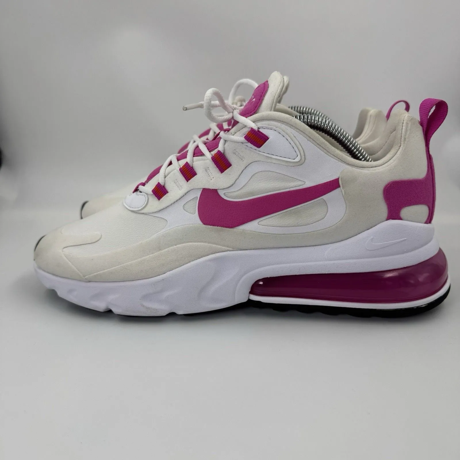 Nike Air Max 270 Unisex React Fire Pink CJ0619 100 Size 9.5Mens/11 Woman’s - Image 3