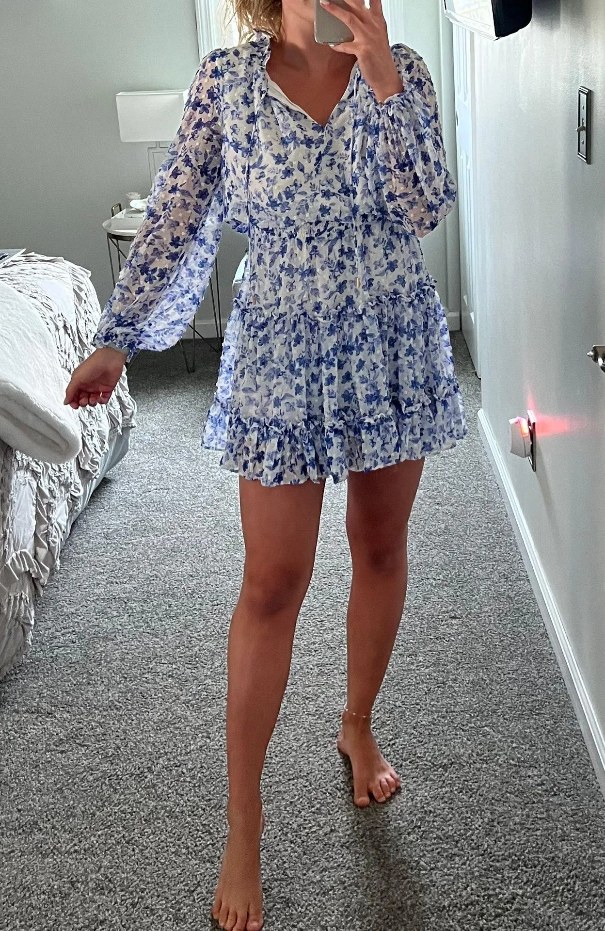 Skies Are Blue Floral Dress - Image 2