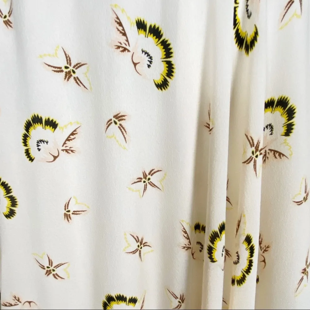 ALC iggy floral silk sleeveless belted dress - Image 5