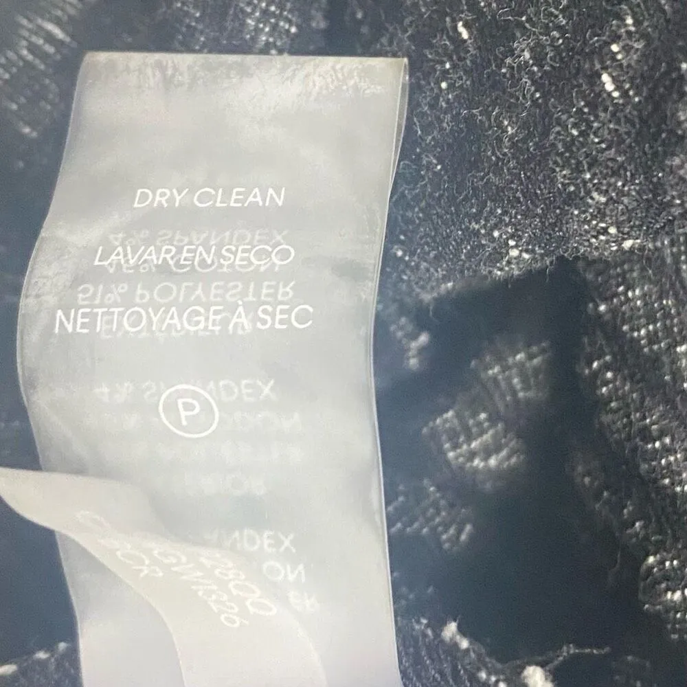 CALVIN KLEIN Women’s Sheath Black And White Striped Dress‎ Size 10 - Image 6