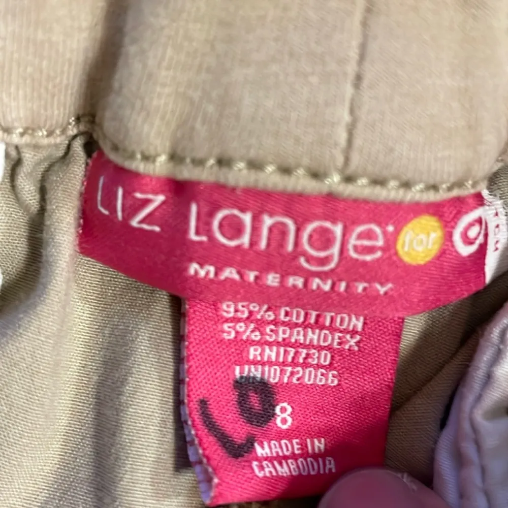 Liz Lange maternity light khaki pants size 8 - Image 3