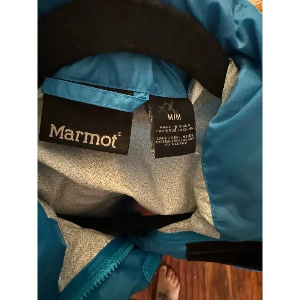 Marmot windbreaker w/hood M fall essential outdoor camping hiking - Image 7