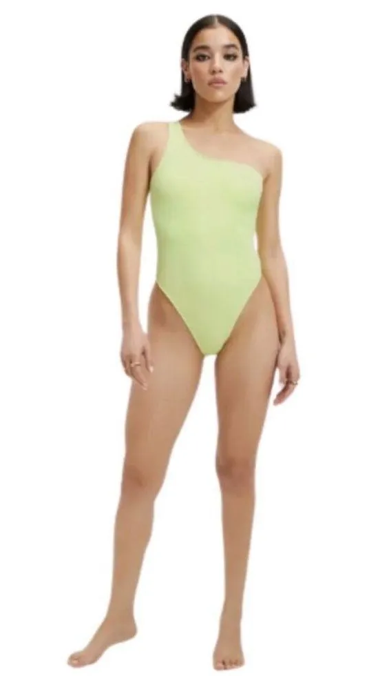 NWT Good American Scuba One-Shoulder One-Piece Swimsuit - Image 2