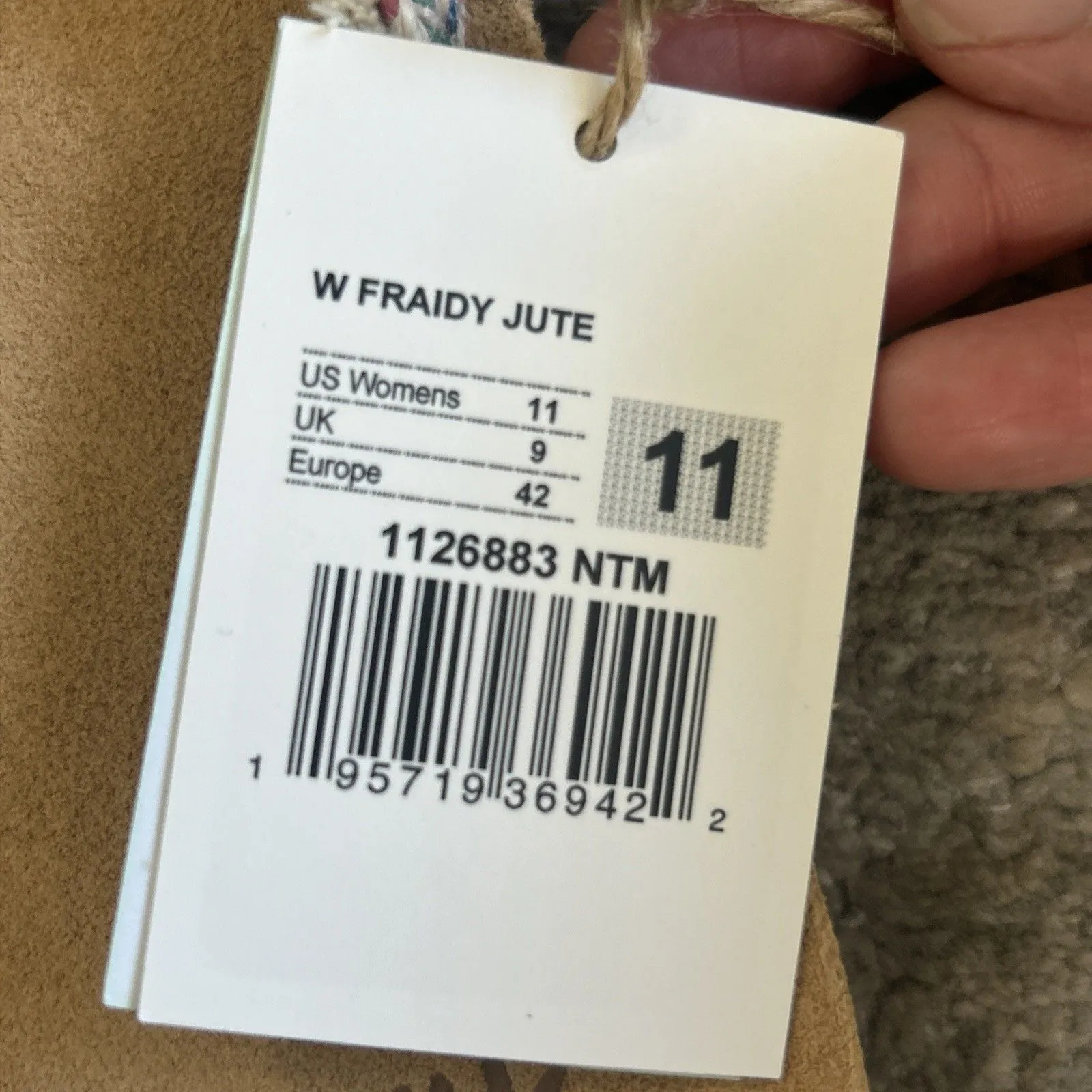 Sanuk Fraidy Jute Sandals Flip Flops Womens 11 Natural Beige New - Image 5