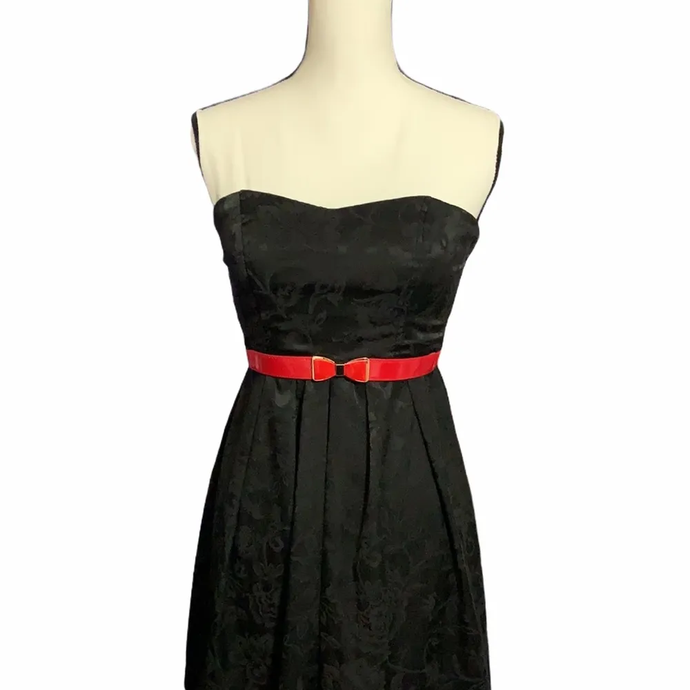 Strapless Fit and Flare Dress - Image 2
