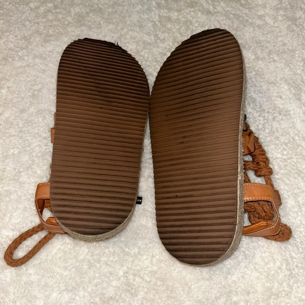 Farm Rio Sand Rope Tie Vegan Leather Tropical Platform Sandal Size‎ 6 - Image 7