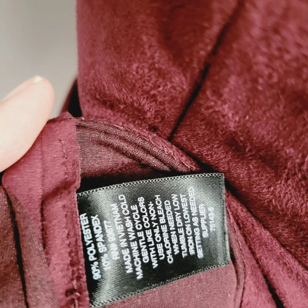 Worthington Maroon Berry faux suede sheath dress size 10 - Image 8