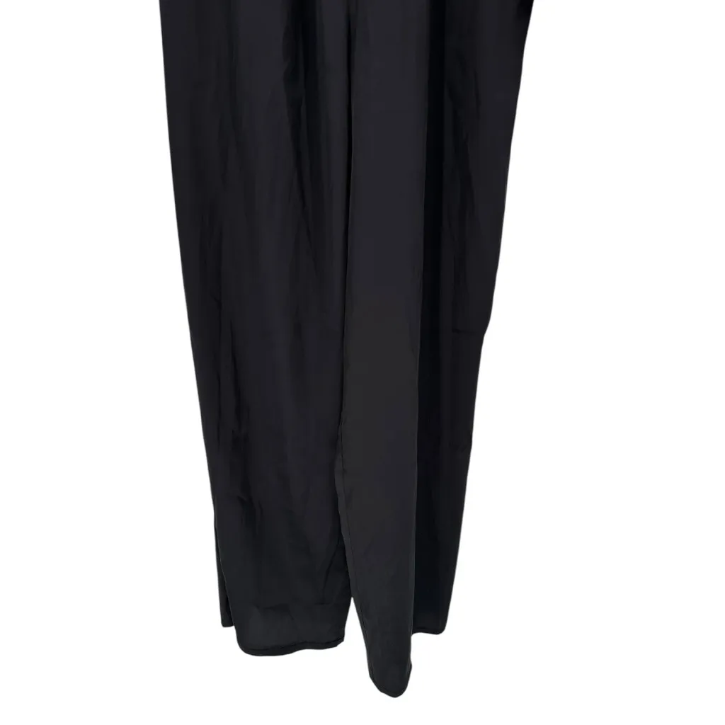 Sugarlips Corina Satin One Shoulder Jumpsuit size Small in Black Dressy Party - Image 5