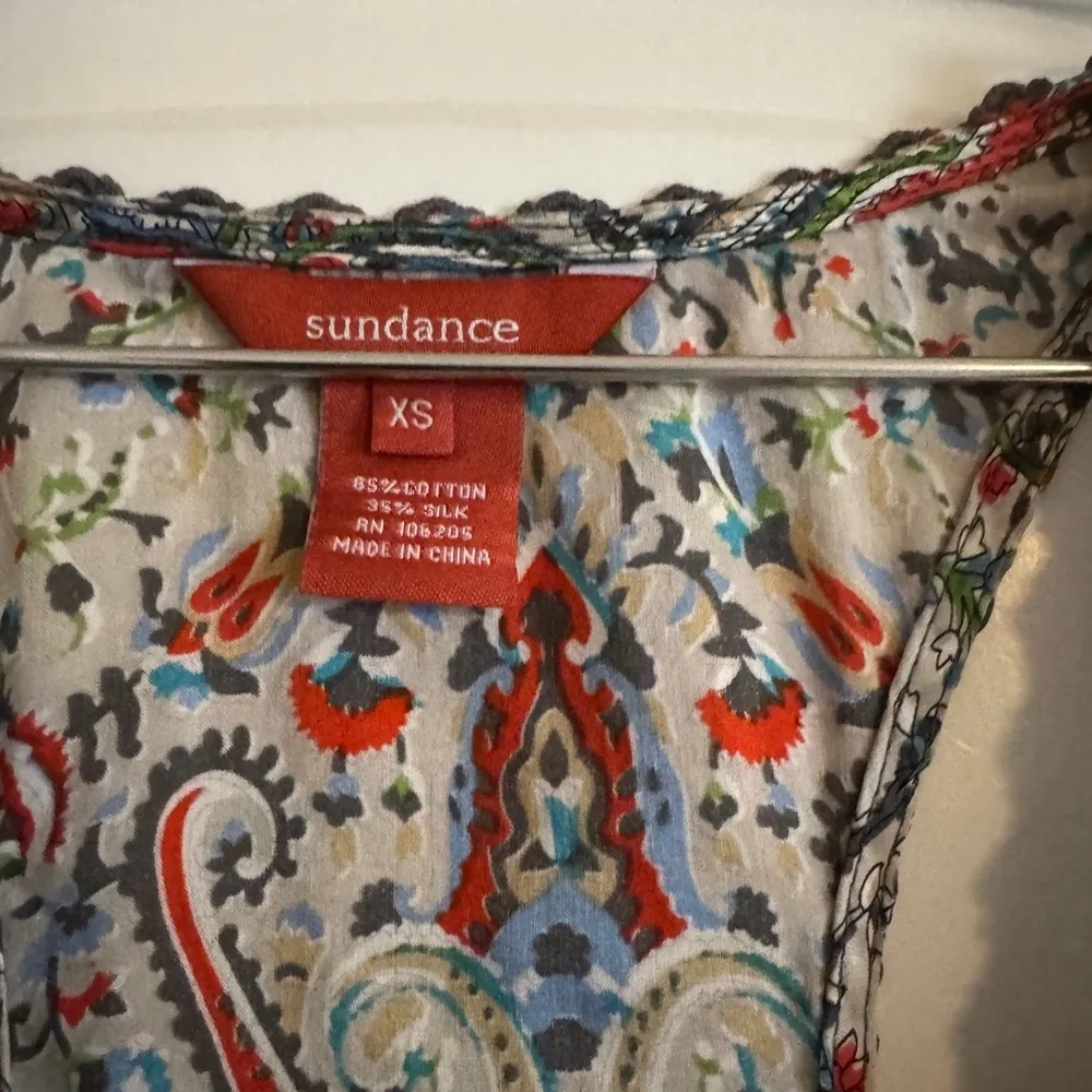 Sundance silk paisley tank - Image 2