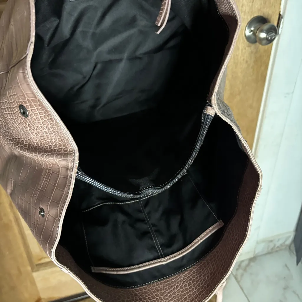 Vittoria Napoli‎ genuine leather Tote Bag Pink - Image 7