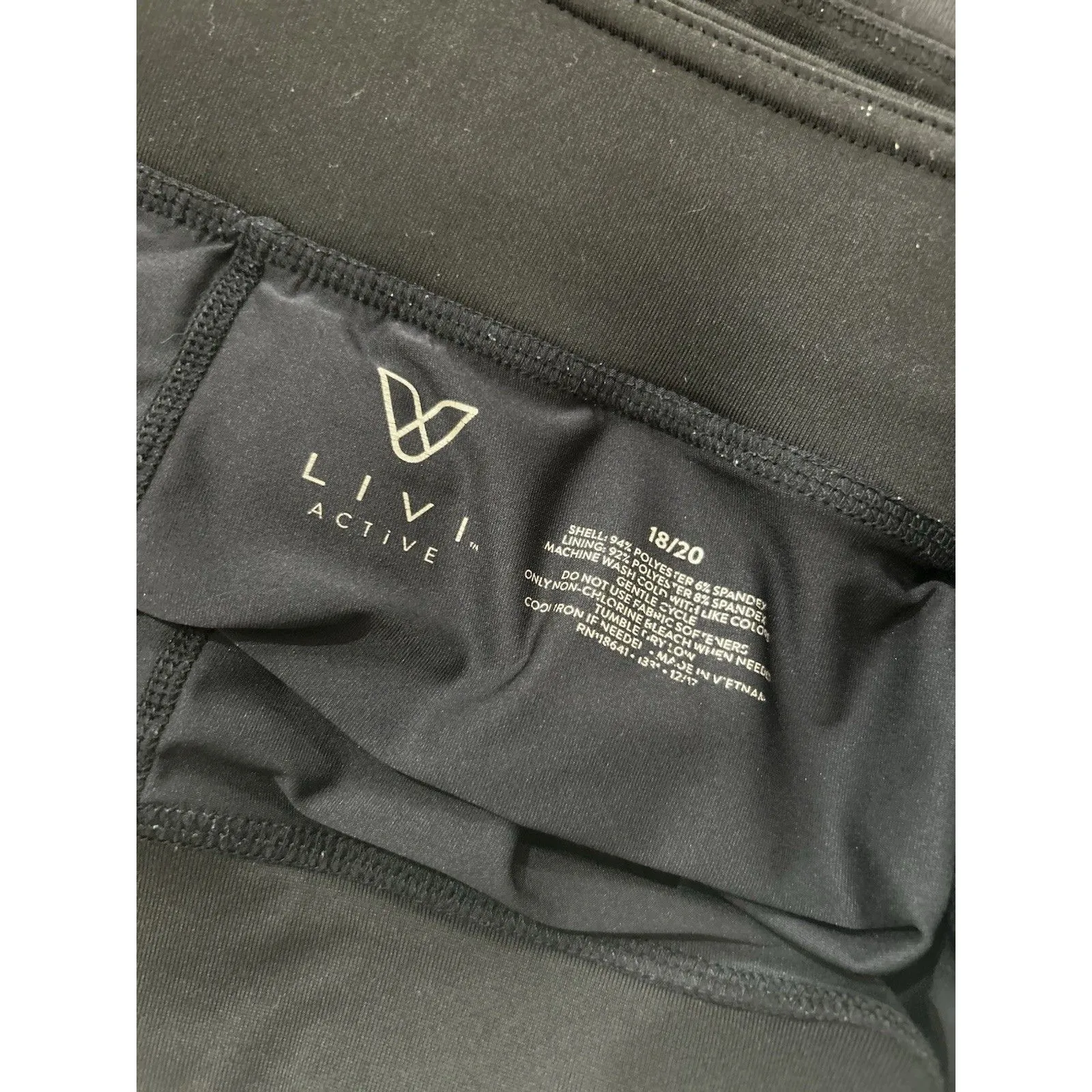 Lane Bryant Livi Womens Active Black Skorts Size 18/20 Workout Modest Stretch - Image 3