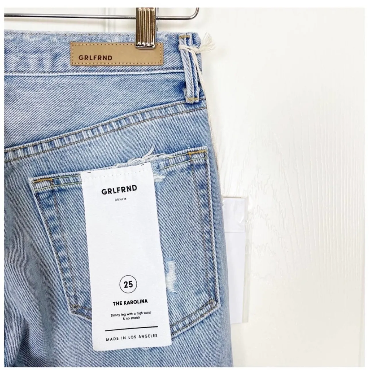 NWT GRLFRND x  Karolina High-Rise E Street Distressed Skinny Jean - Image 8