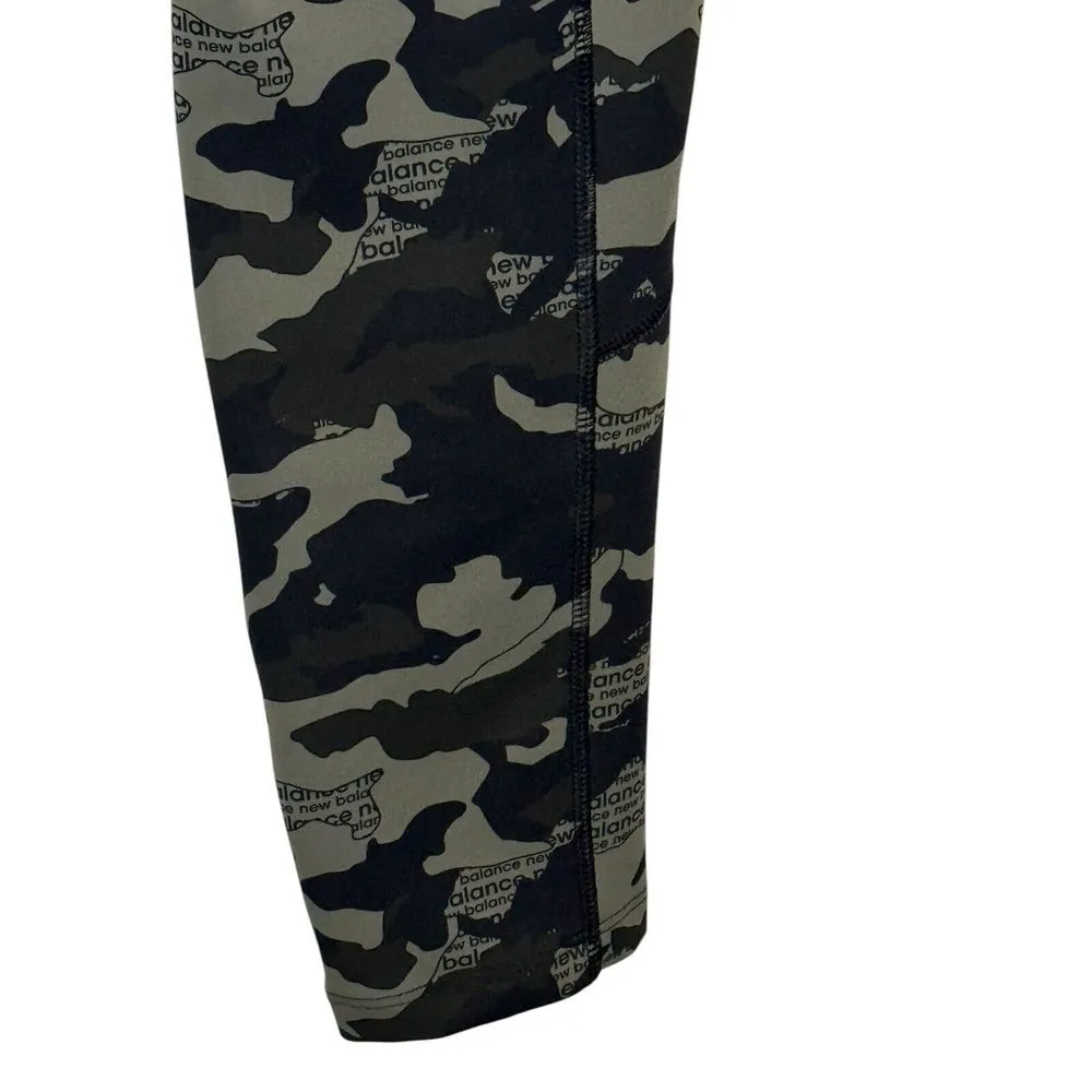 New Balance Women's Pants Activewear Camo Print Leggings Gym Fitness Stretchy 32 - Image 7