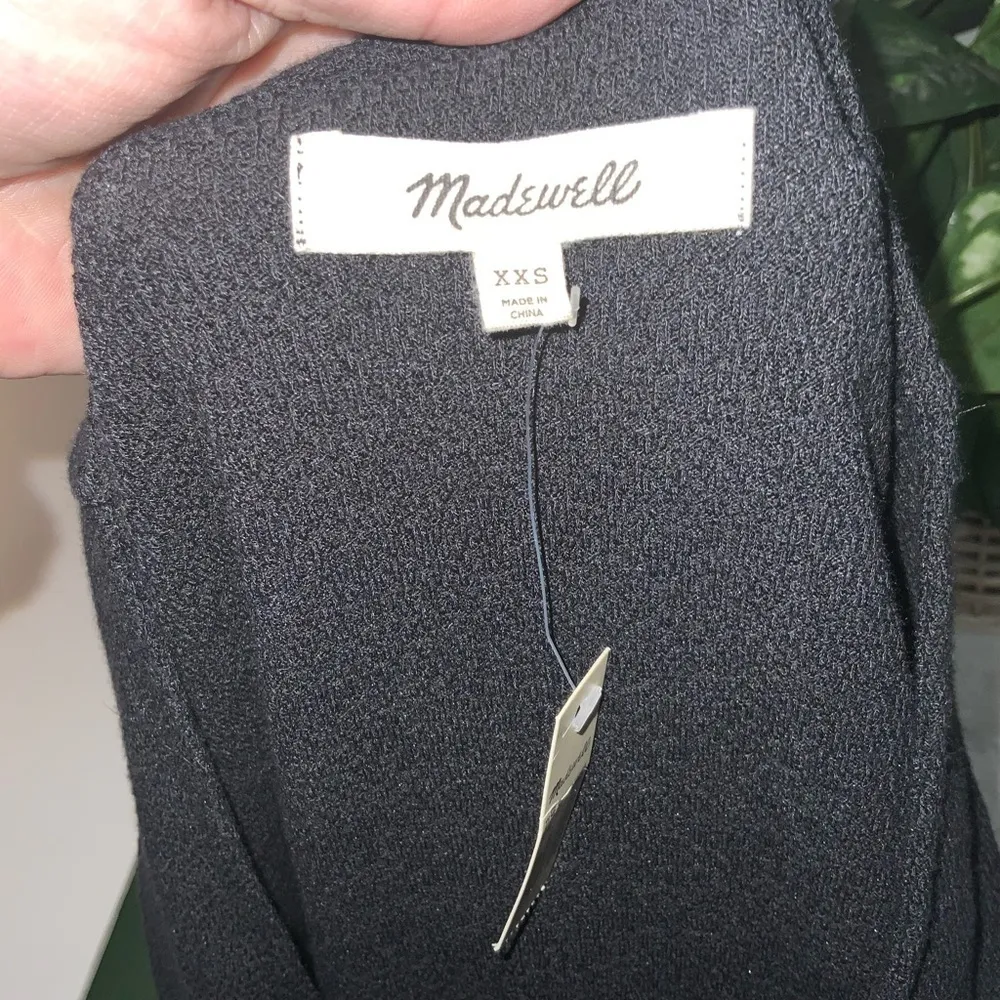 Black Crossfront Stretchy Knit Short Anywhere Dress Size XXS NWT - Image 10