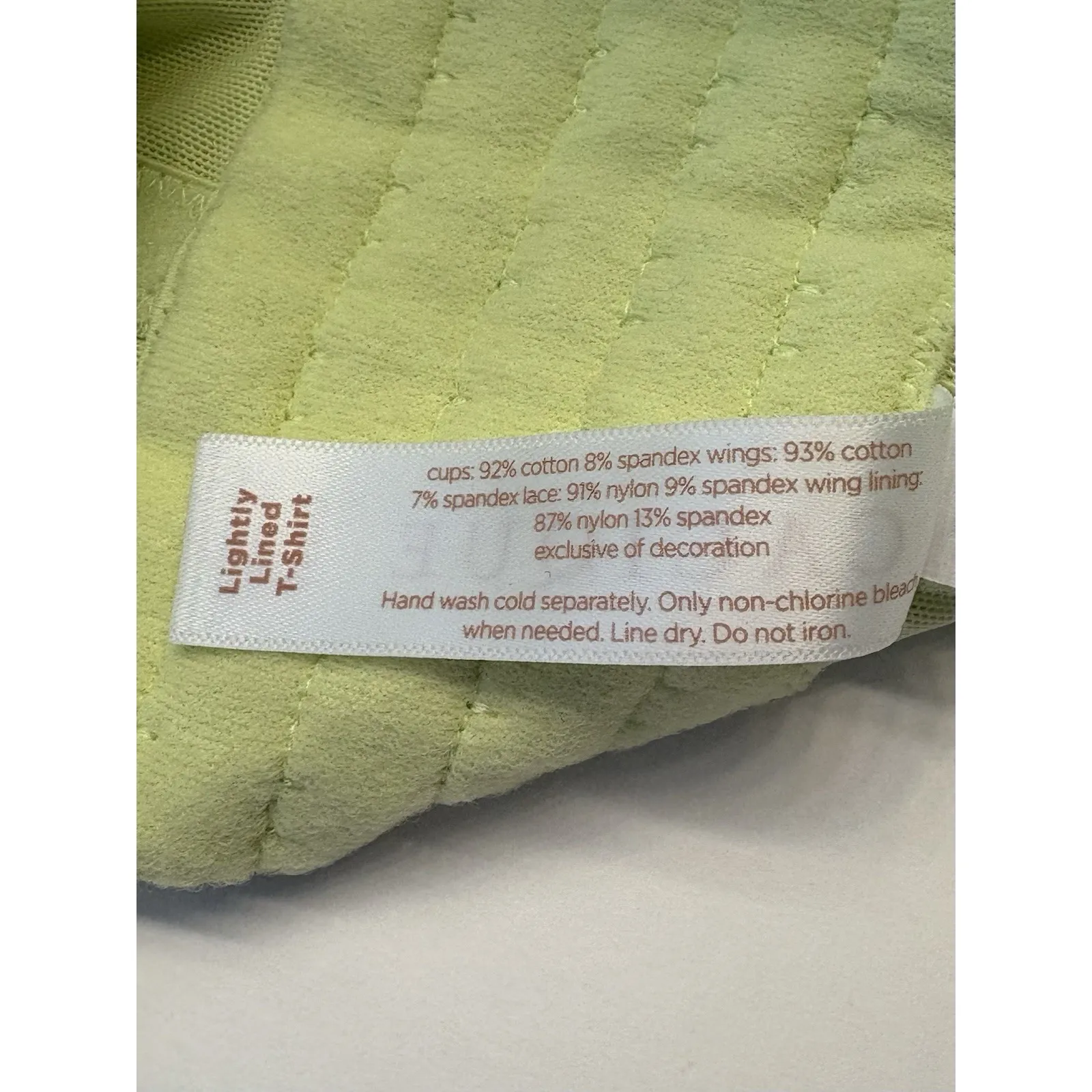 Cacique‎ Cotton Lightly Lined T-shirt Bra Underwire Longline Lace Size 42DD - Image 7