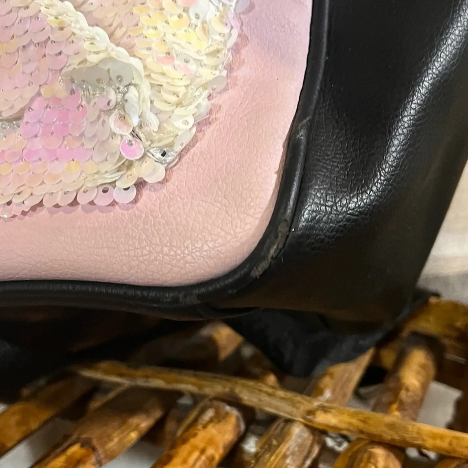 Luv Betsy By‎ Betsy Johnson Pink Sequin Backpack - Image 8