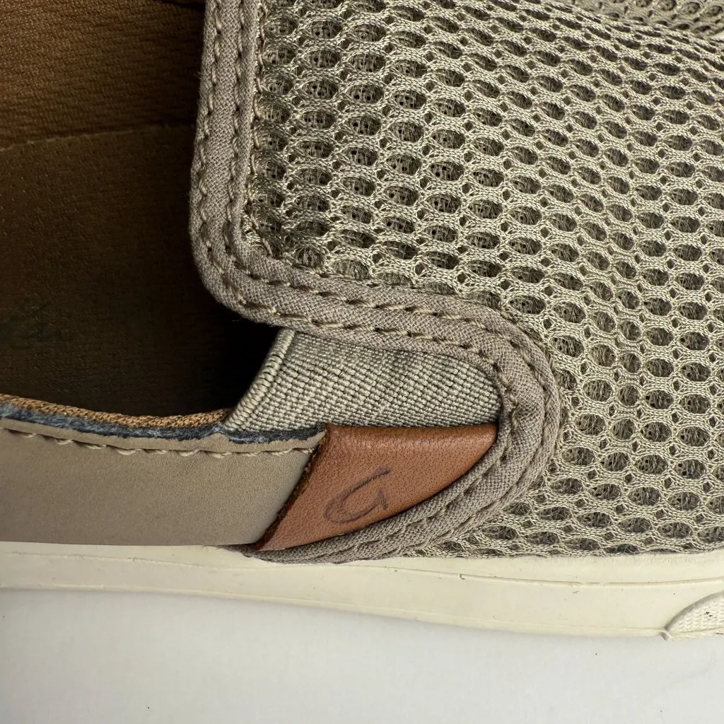 Olukai Pehuea Breathable Slip On Shoes with Drop In Heel Clay Womens Size 5 Yout Tan - Image 8