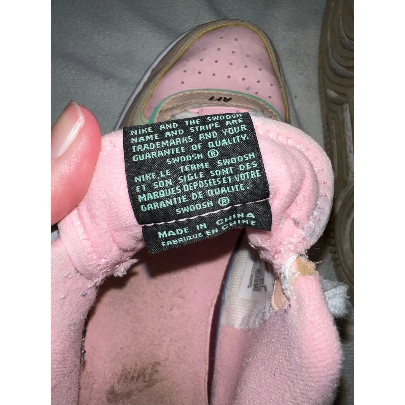 Nike Air Force 1 Shadow Arctic Punch Barely Volt Womens 9 - Image 7