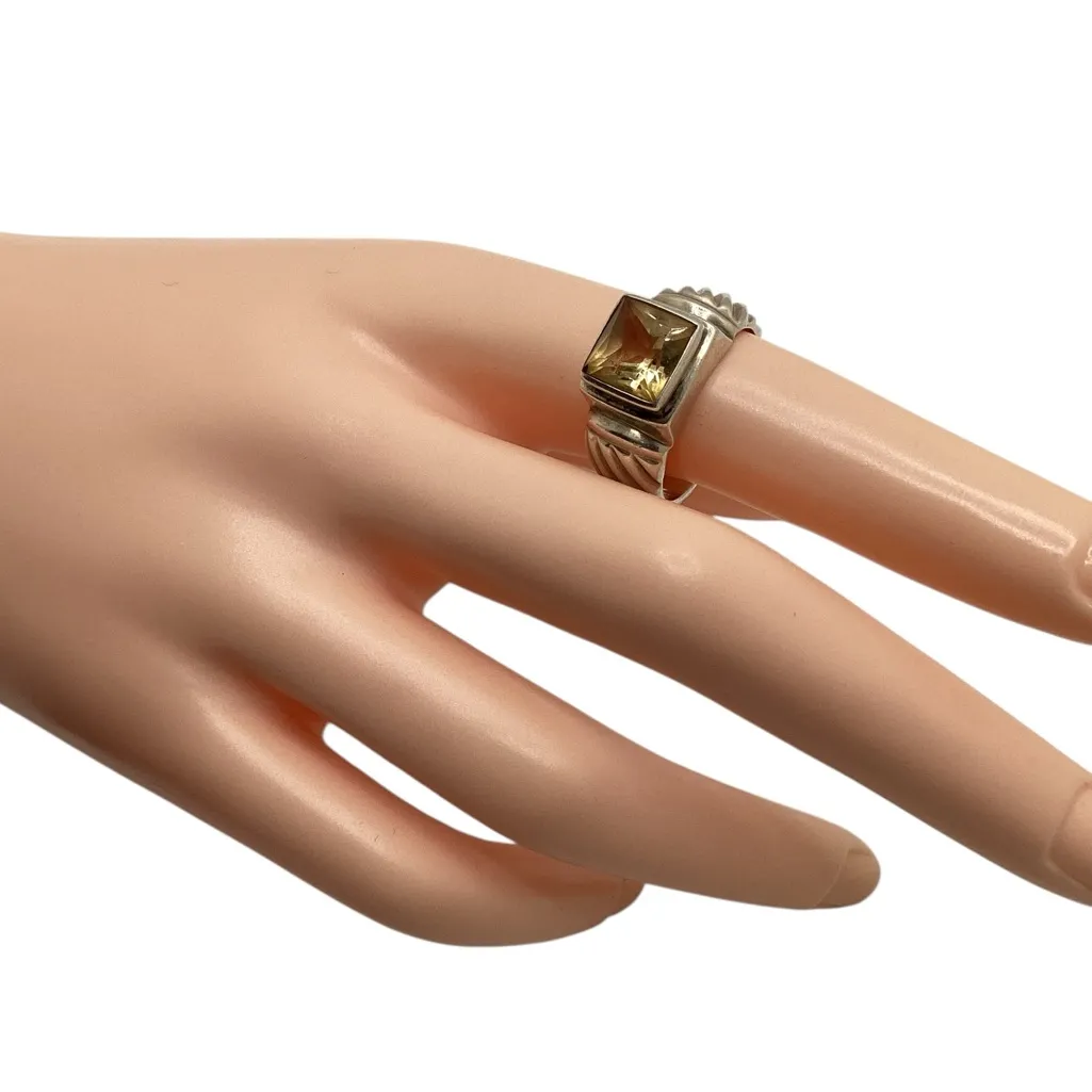 Vintage Silpada citrine ring. Size 8 - Image 2